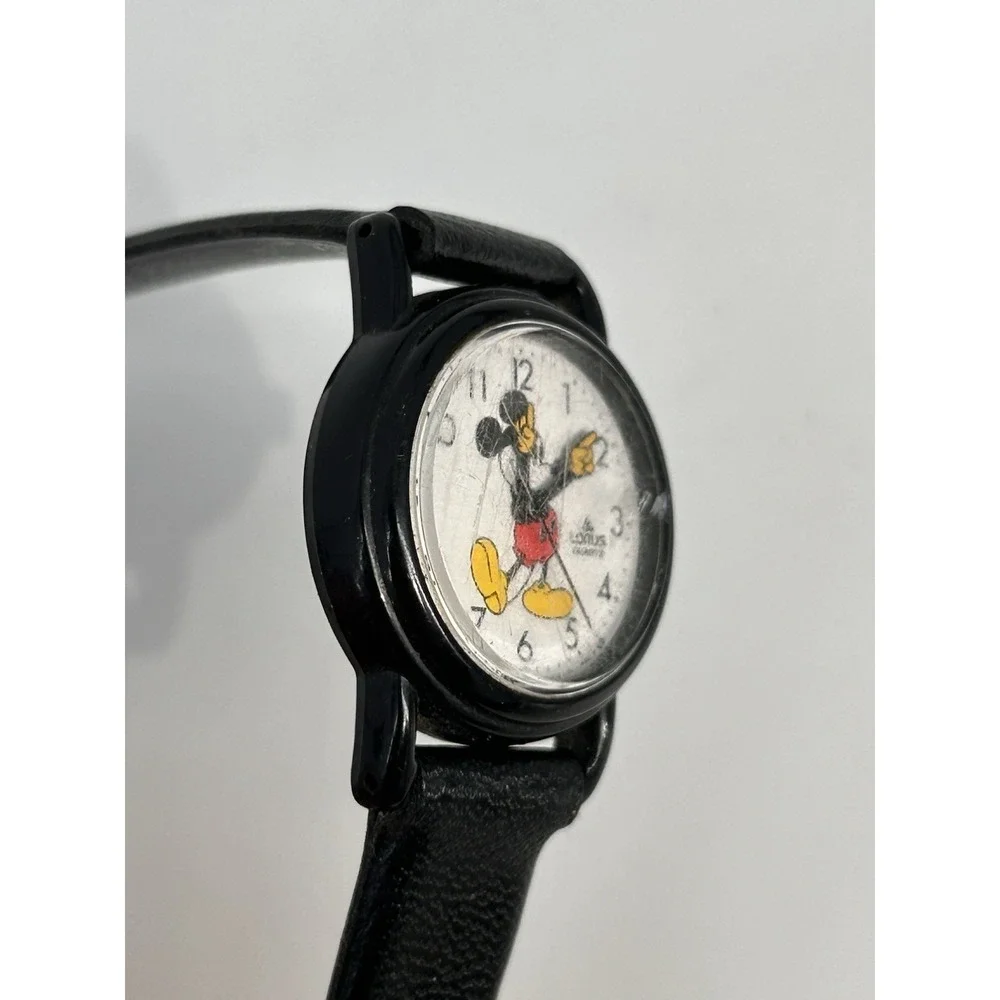 Lorus‎ Mickey Mouse Watch V811-0070 Womens 25mm Resin Case Quartz Three Hands